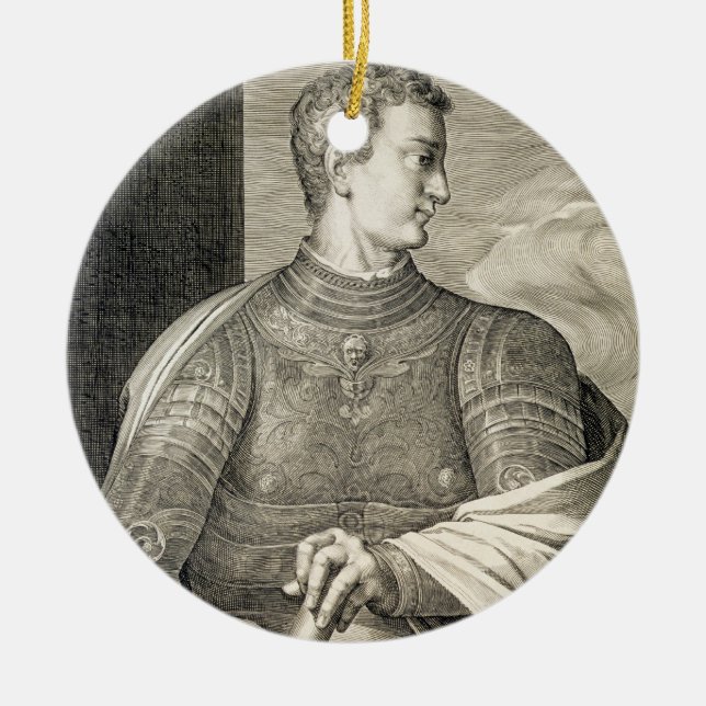 Gaius Caesar "Caligula" (ANZEIGE 12-41) Kaiser von Keramik Ornament (Vorne)