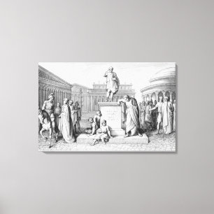 Gaius Gracchus, das vor seinem Vater weint Leinwanddruck