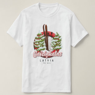 Gaiziņkalns Lettland Skilogo T-Shirt