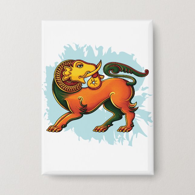 Gajasinha – Mythical Guardian of Strength Button (Vorderseite)