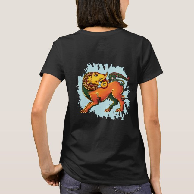 Gajasinha – Mythical Guardian of Strength T-Shirt (Rückseite)