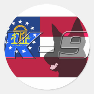 GAK9 RUNDER AUFKLEBER