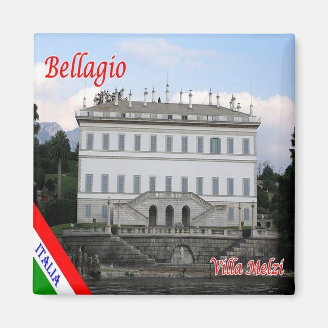 GAL001 BELLAGIO, Lago Maggiore, Italien, Kühlschra Magnet (Vorne)