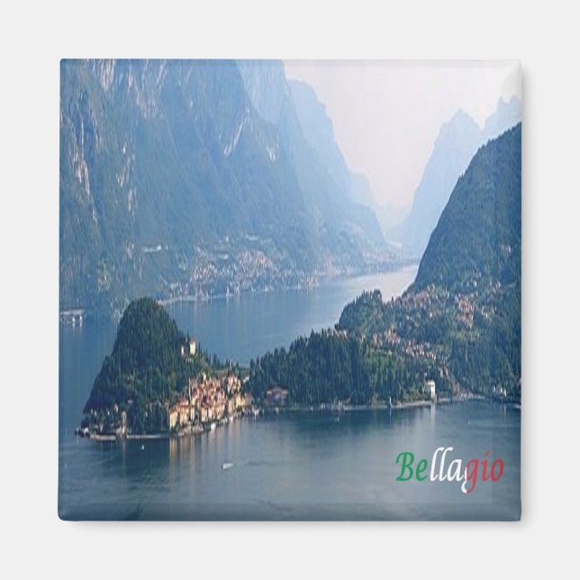 GAL010 BELLAGIO, LAKE COMO, Italien, Kühlschrank Magnet (Vorne)