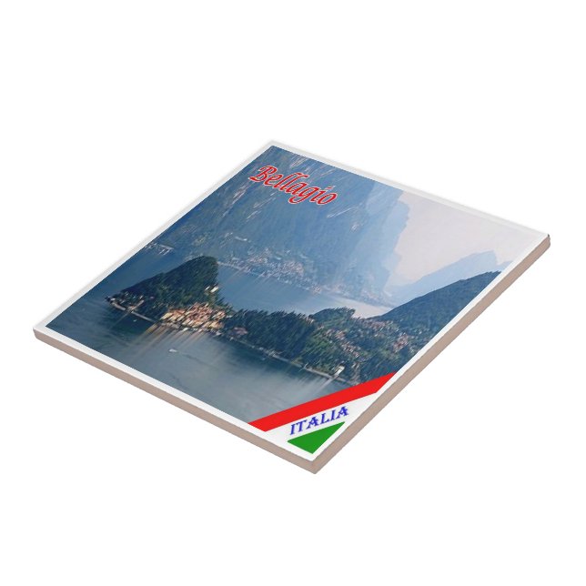 GAL015 BELLAGIO, Comer See, Italien, Fliese (Seite)