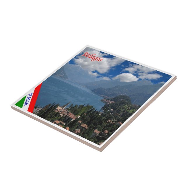 GAL017 BELLAGIO, Comer See, Italien, Fliese (Seite)