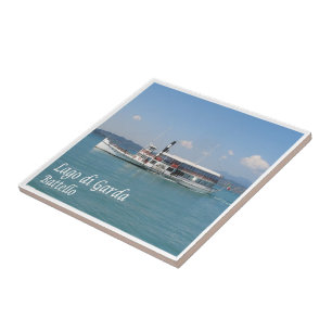 GAL057 LAKE GARDA, Boat, Italien, Fliese