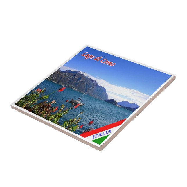 GAL061 LAKE COMO, View, Italien, Fliese (Seite)