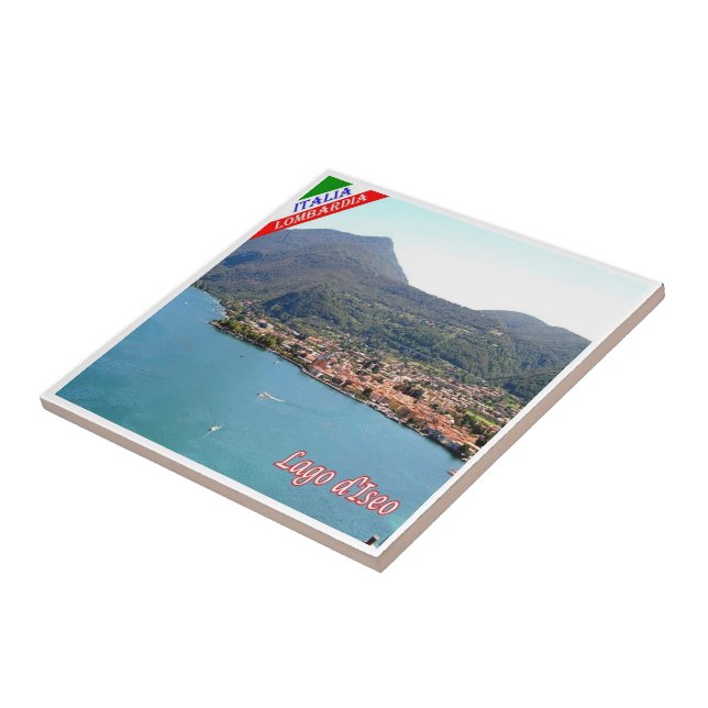 GAL062 Lake Iseo View, Italien, Fliese (Seite)