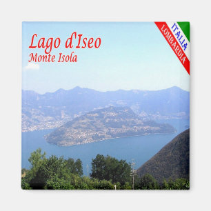 GAL091 MONTE ISOLA, Lake Iseo, Italien, Kühlschran Magnet