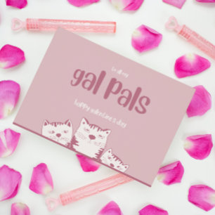 Gal Pals Galentines Tag Niedlichen Valentinstage Feiertagspostkarte