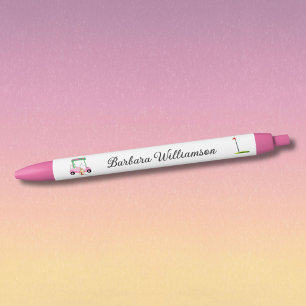 Gal Pink Cart Flag Personalisierter Name Pen Kugelschreiber