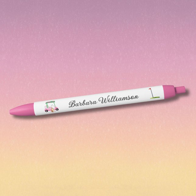 Gal Pink Cart Flag Personalisierter Name Pen Kugelschreiber (Von Creator hochgeladen)