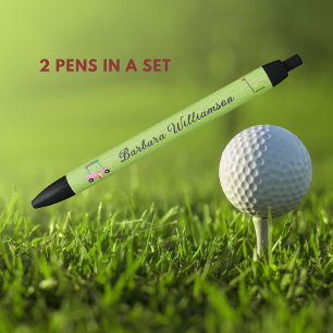 Gal Pink Cart Flag Personalisierter Name Pen Kugelschreiber