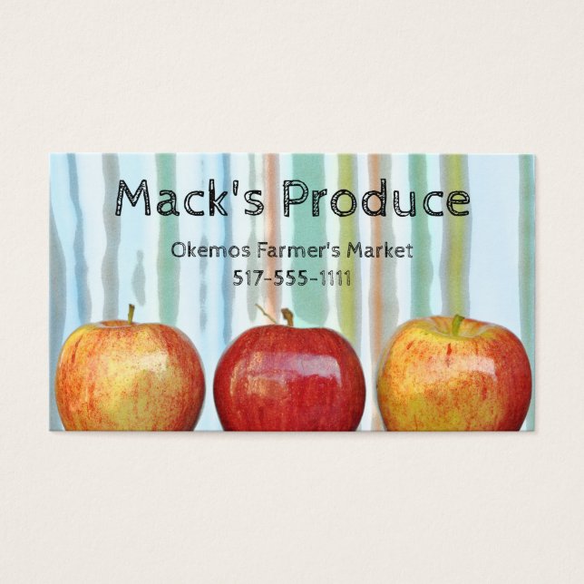Gala Äpfel Streifen Produce Bauer Lehrer (Vorderseite)