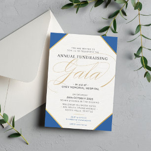GALA BALL - feierliche Veranstaltung in royfarbene Einladung