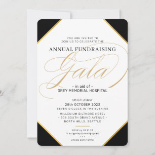 GALA BALL - RUNDGALA-BALL-Krawatte Einladung