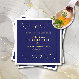 Gala Ball Stille Auktion Elegante Serviette