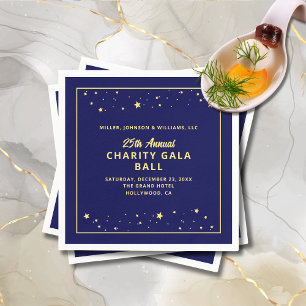 Gala Ball Stille Auktion Elegante Serviette