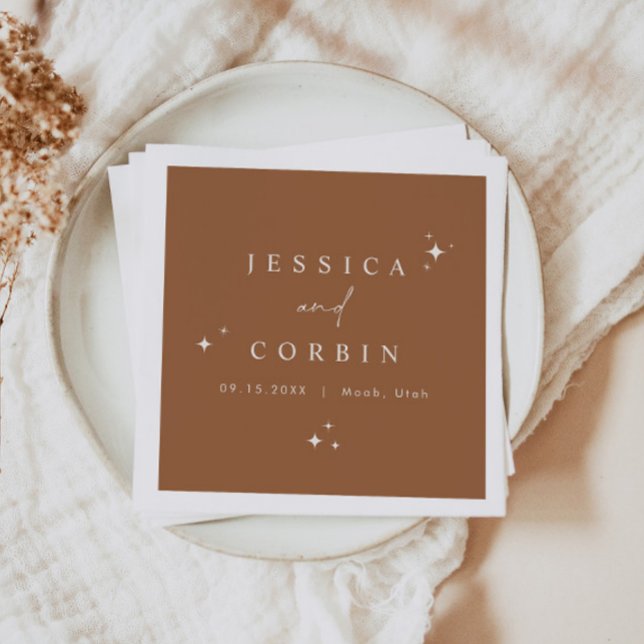 GALA Bohemisch Terracotta Celestial Star Wüste Serviette (Von Creator hochgeladen)