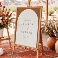 GALA Boho Terracotta Arch Celestial Star Willkomme