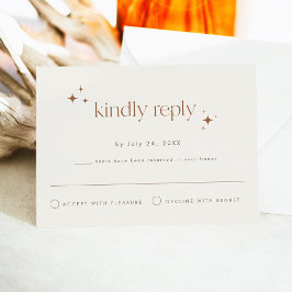 GALA Boho Terracotta Beige Celestial Star UAWG Einladung