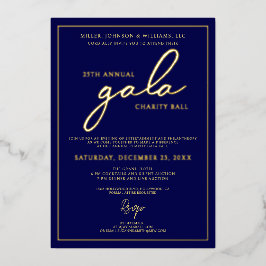 Gala Event Wohltätigkeit Fundraiser Wilhelm Tell Folieneinladung