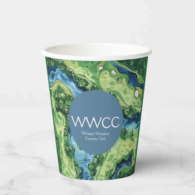 Gala Golf Party Paper Cup Pappbecher (Vorderseite)