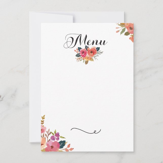 Gala-Menü Einladung (Vorderseite)