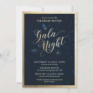 Gala Night Starry Night Sky Einladung