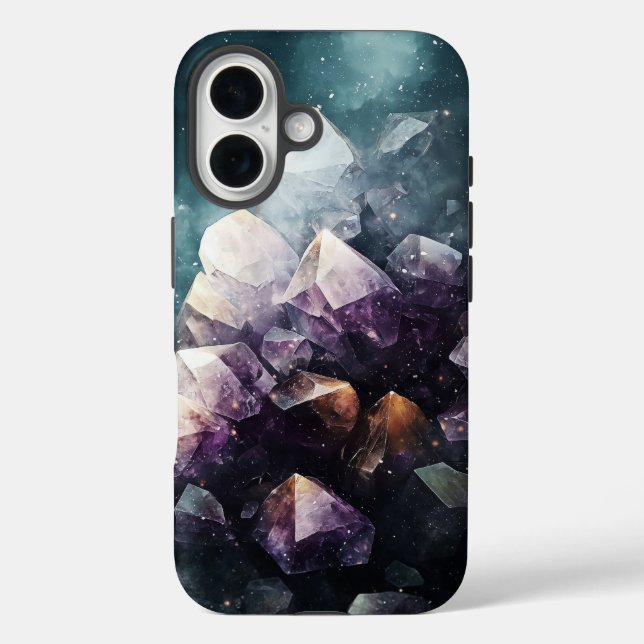 Galactic Amethyst Stones TelefonCase Case-Mate iPhone Hülle (Rückseite)