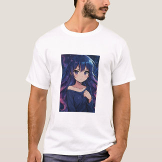 Galactic Anime Dream - Design kosmischer T - Shirt