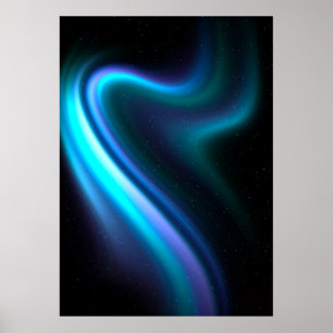 Galactic Aurora Polaris Poster