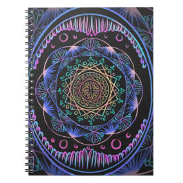 Galactic Bloom Mandala Notizblock