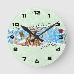 Galactic Council: The Humans United clock Runde Wanduhr