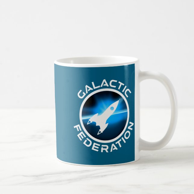 Galactic Federation Logo  Kaffeetasse (Rechts)