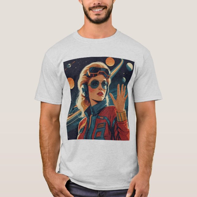 Galactic Femme Astronaut T-Shirt (Vorderseite)