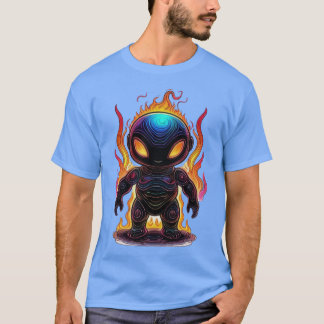 Galactic Flame Chibi: Alien Blaze T-Shirt