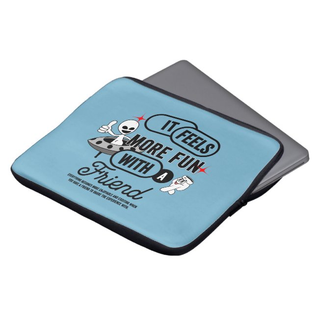 Galactic Friends Space | 13" Laptop Sleeve (Vorne Oben)