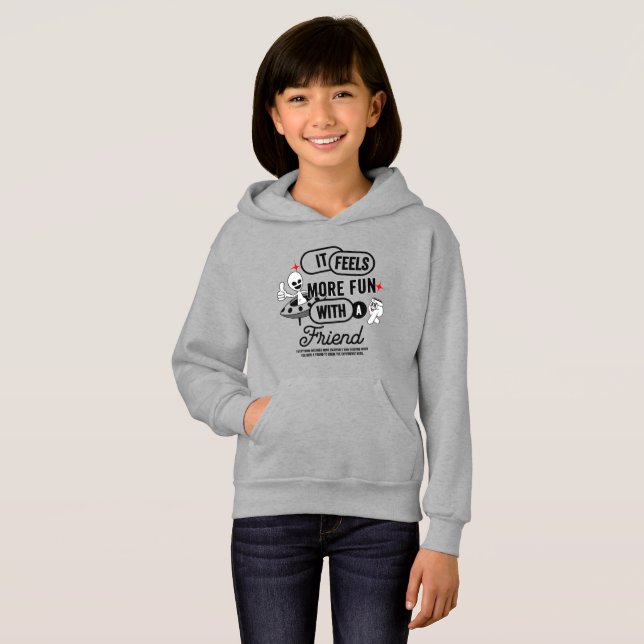 Galactic Friends Space | Kinder Hoodie (Vorne ganz)