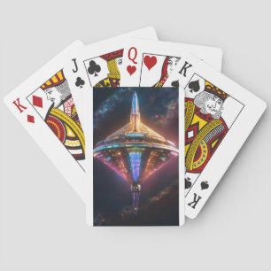"Galactic Gamble: Marvel's Celestial Cruiser Card" Spielkarten