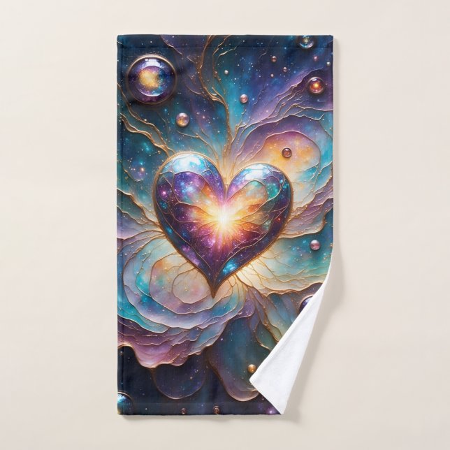 Galactic Heart of the Universe Badhandtuch Set (Handtuch)