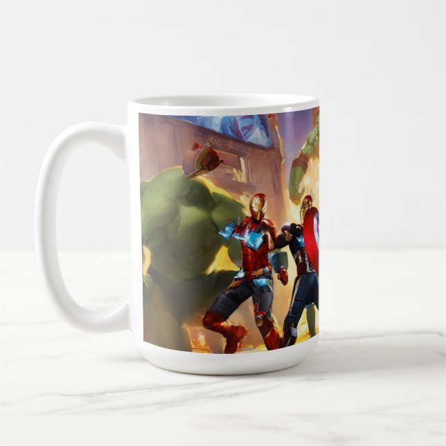 "Galactic Heroes Battle Tea Glass" Kaffeetasse (Links)
