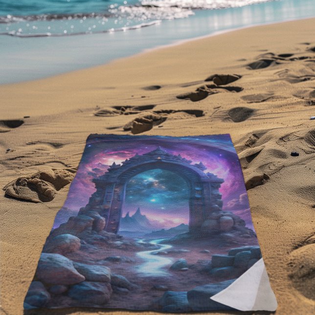 Galactic Portal Fantasy | kosmisches Gateway Strandtuch (Von Creator hochgeladen)