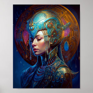 Galactic Queen Science Fiction Fantasy Poster