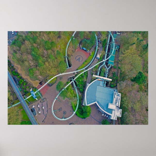 Galactica Drone | Alton Towers Resort Poster (Vorne)