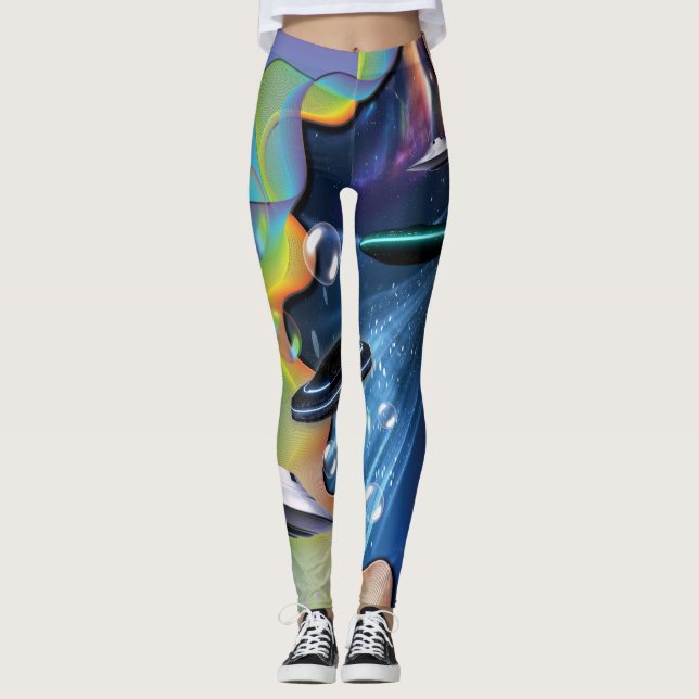 Galacy-Bubbles Leggings (Vorderseite)