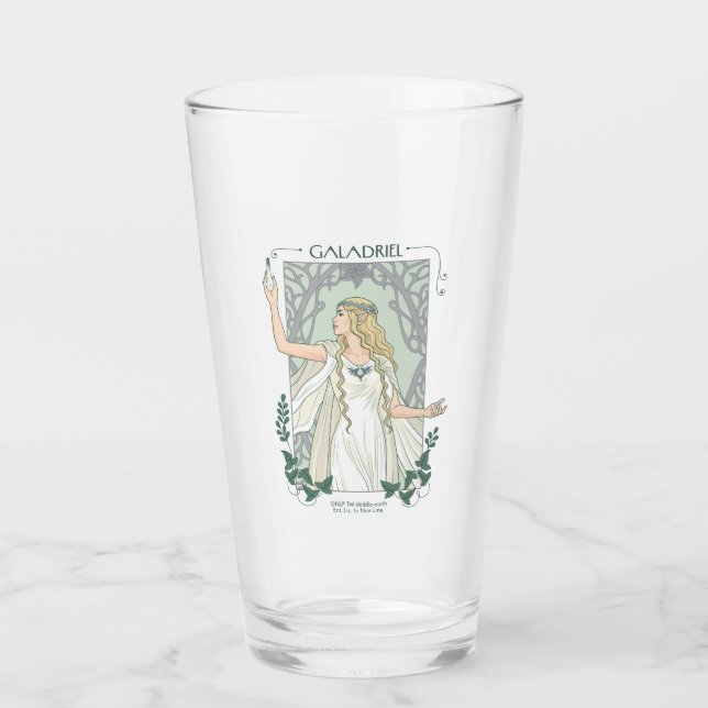 Galadriel Licht von Valinor Grafik Glas (Vorderseite)