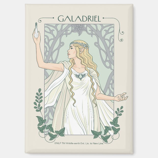Galadriel Licht von Valinor Grafik Magnet (Vorderseite)