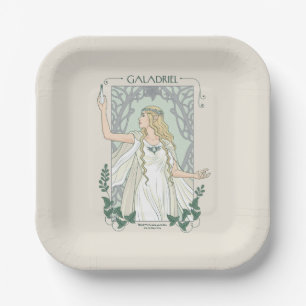 Galadriel Licht von Valinor Grafik Pappteller
